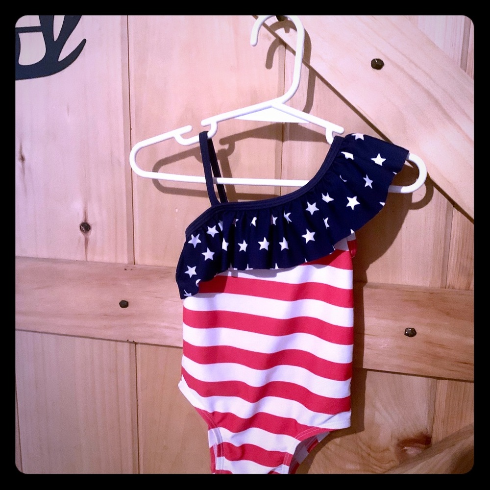 Toddler USA one piece bathing suit